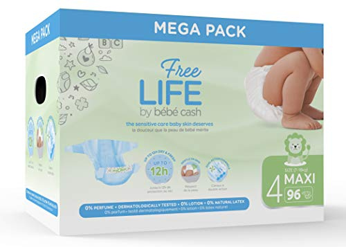 Freelife Bebe Cash Pannolini Maxi Taglia 4 (7-18kg) - 96 strati