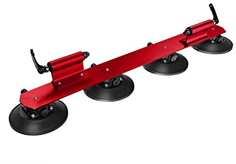 Bike Holder for Car Accessories Quick Install Suction Bicycle Roof Rack Mtb Road Bike Roof Carrier Bicycle Accessories, Quick Release Aluminium Alloy Roof Rack for 1-3 Bike ( Color : Red , Size : 2 )
