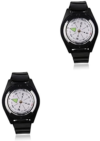 INOOMP 2 Stück Uhrenarmband Kompass Armband Kompass Uhrenarmband Outdoor Geschenk Outdoor Uhr