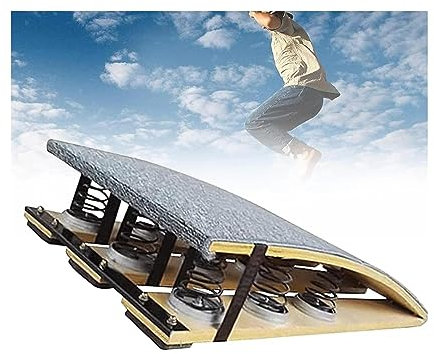 Hochleistungs-Sprungbretter, Sprungbretter für Heimturnen aus Holz für Erwachsene, 9 Stahlfedern, Kampfkunst-Sportausrüstung, groß für die Heimgymnastikschule