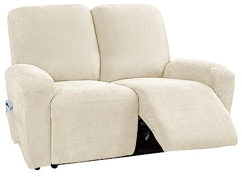Sesselbezug Relaxsessel Stretchhusse für Relaxsessel 4-Teilig,Stretch Sesselschoner Relaxsessel mit Taschen,Elastisch Recliner Sesselbezug Waschbar für Fernsehsessel Liege Sessel
