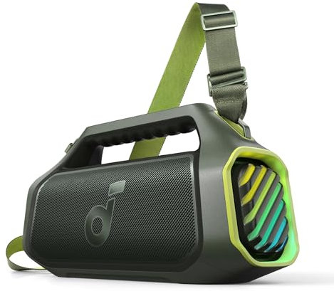 soundcore Anker Boom 2 Plus Outdoor Speaker, Bluetooth Speaker with 140W, 2+2 Channel, BassUp 2.0, 20H, Fast Charge, IPX7 Waterproof, RGB Lights, USB-C, Power Bank, for Camping, Beach, Garden