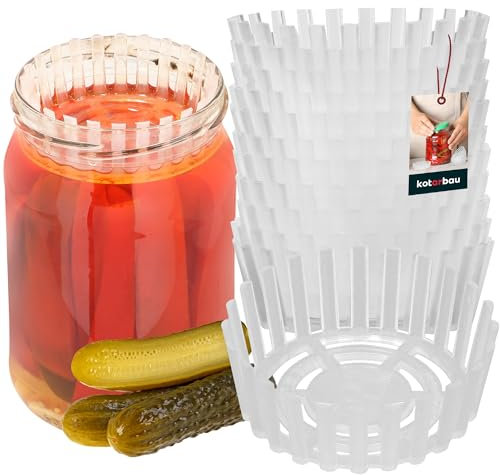 KOTARBAU® 12er Set Gärgewicht für Einmachgläser ⌀ 82 mm Polypropylen Gärgewichte