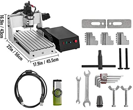 3/4 axes CNC routeur graveur 6040/3040/3020 USB fraiseuse 3D PVC gravure sculpture Machine travail du bois avec une résistance et une durabilité maximales(3 Axis CNC 3020)