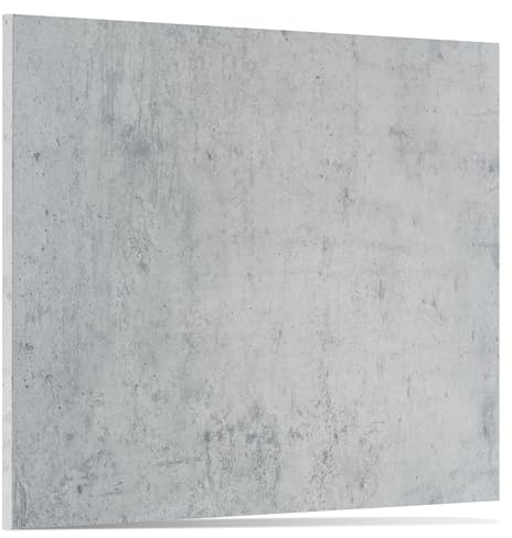 Prima Renovierungs-Systeme Pannello frontale per lavastoviglie [60cm e 45cm] in 10 colori - Per lavastoviglie completamente integrate e parzialmente integrate (Cemento Chiaro, 715 x 594 mm)