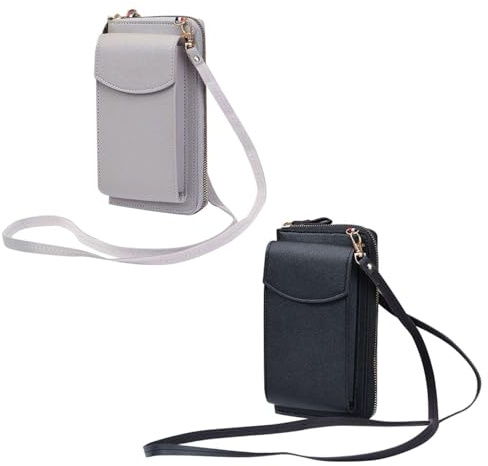 Mini Sac À Bandoulière 2 Pièces, Sac Pour Téléphone Portable, Porte-Cartes, Sac À Bandoulière Pour Femmes, Sac Polyvalent À La Mode, Sac En Cuir Pu Pour Femmes, Porte-Monnaie Portable