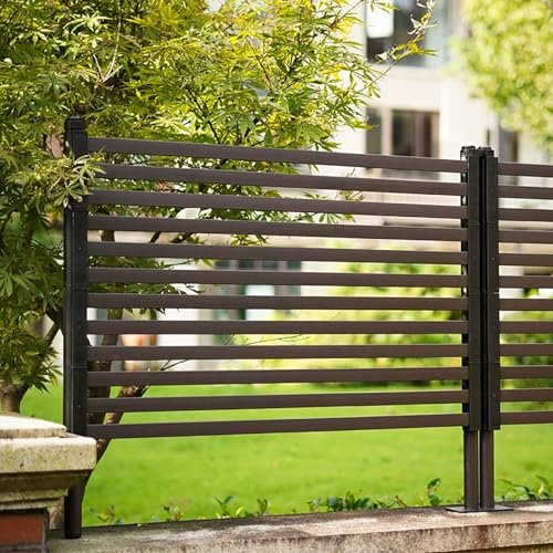 Clôture de jardin en métal pour plantes grimpantes - Support mural - Cloison de séparation - Treillage de vigne pour cour et villa (l 120 x H 120 cm)