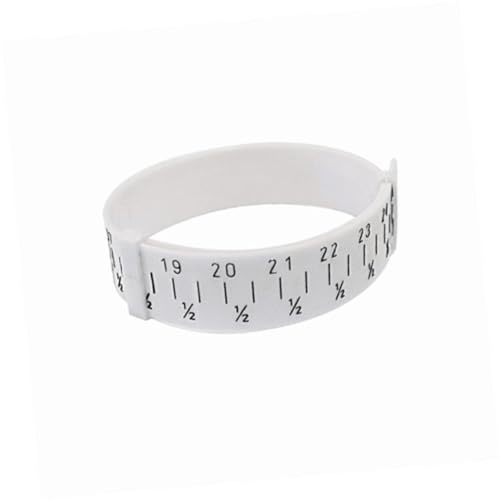 COLLBATH White PU Bracelet Sizing Measuring Circle Tool for Bangle and Wrist Size, Accurate Measuring Aid for Jewellery Making and DIY Projects