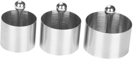 Cabilock Molde Para Pastel Inoxidable Moldes Para Galletas Circulares Para Platos Fríos Utensilios De Cocina