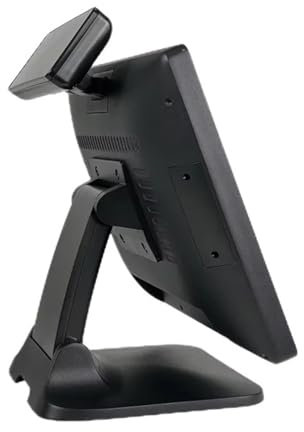 Registrierkasse für Kleinunternehmen, 15,6 Zoll POS-Touchscreen-Kassen mit I5 Gen4 8G 128G faltbarem Ständer, reichhaltige Schnittstellen, Monitor, digitale LED-Anzeige für Einzelhandel, Restaurant, S