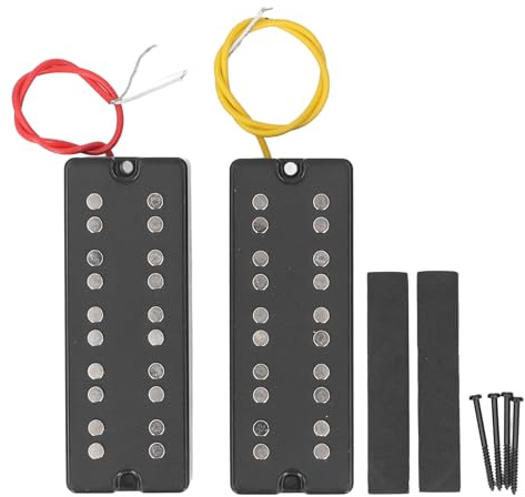 Oreilet 5 String Humbucker -Tonabnehmer, Einstellbare Lautstärke und Ton, Elektro -Bass -Gitarren -Pickup für E -Gitarre, Hohe Empfindlichkeit, Mehrzweck, Musikinstrumente
