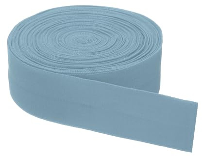 PATIKIL Einfach, gefaltetes Schrägband, 30 mm breit, Baumwoll-Schrägband, Saum für Heimwerker, Handwerk, Kleidung, Nähen, Nähen, Paspeln, Quilten, Rosa / Blau