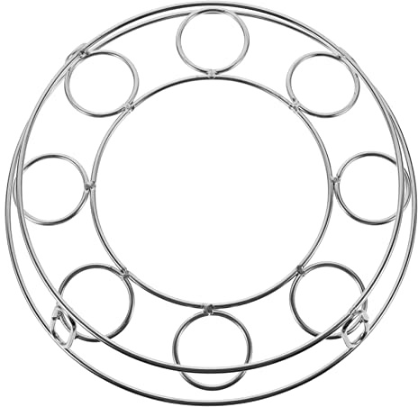 KOCKSHION Rejilla Vaporera Inoxidable para Ollas Soporte de Cocina Redondo Diseño de Limpiar y Almacenar Accesorio Práctico para Cocina