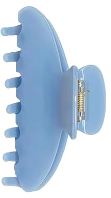 Hochwertige, langlebige Acetat-Haarklammer, niedlicher Clip für dickes oder dünnes Haar, 10,2 cm, rutschfeste Haarspangen, flache Haarklammern, Blau