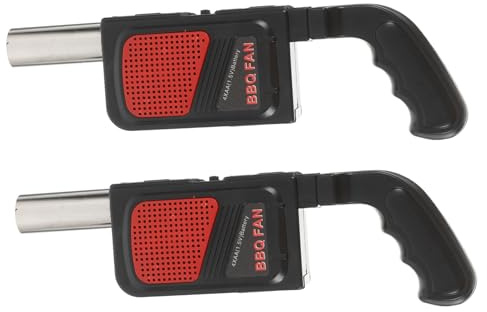 TOYANDONA 2 Pezzi Ventilatore Elettrico Portatile per Bbq Accenditore per da Soffiatore per Barbecue Strumento Facile da Usare per All Alimentato da Batterie Aa