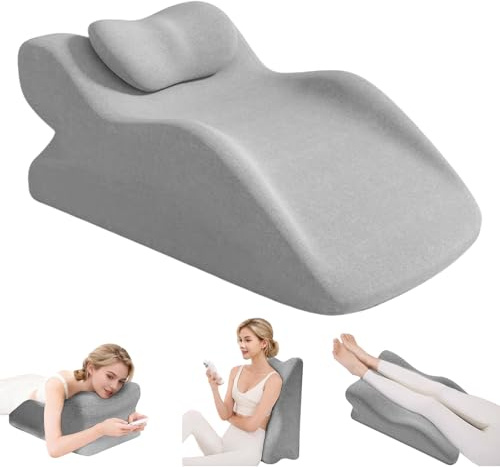 Kottwca Venenkissen Beinhochlagerungskissen, Memory Foam Keilkissen, Ergonomische Beinkissen, OrthopäDisches Keilkissen für Betten, Sofas, Sitzen, Schlafen, Lesen und Entspannen