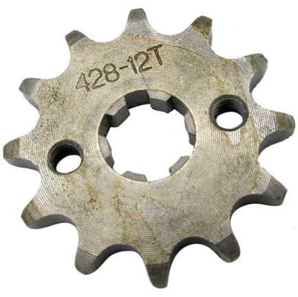 predolo 12T Front Kettenritzel Zahnrad 428 Kette 12 Zähne Sprocket Langlebiges Metall für PRO Trail Bike Dirt Bike