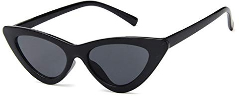 Gafas de sol retro con diseño de ojo de gato UV para protección de playa y niños pequeños para niñas, elegantes y vintage para fiestas, Negro, talla �nica