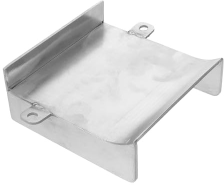 NUOBESTY Canale di Scarico per Cascata da Laghetto in Acciaio Inox 100x100mm, Sfioratore per Fontana a Cascata da Giardino Esterno, Uscita Multiuso per Giochi d'Acqua Patio e Spa