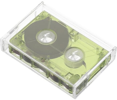 SHINEOFI Cinta de Casete Vacía para Grabación de Audio de 40-60 Minutos, Cinta Magnética Verde para Reproducción y Grabación de Música, Entrevistas y Mensajes, Compatible Grabadoras