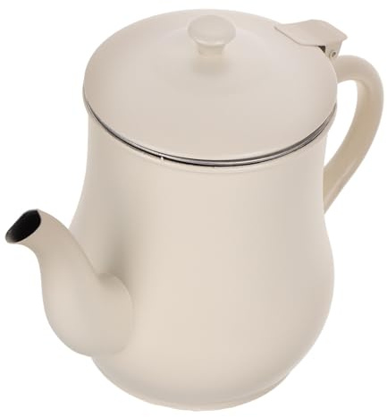 GANAZONO Filtro para Grasa de Cocina Colador de Acero Inoxidable y Jarra Dispensadora de Aceite, Diseño Grueso para Evitar Deformaciones, Apto para Uso en Hogar y Cocina, 8,25 X 5,31 X
