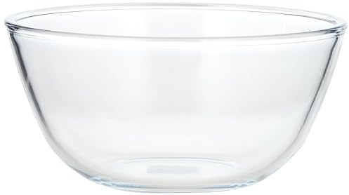 Borosil Borosilicate Glass Mixing & Serving Bowls, Microwave Safe Bowls, Clear (2.5 Litre)