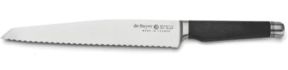 De Buyer - Couteau à pain FK2 en acier inoxydable - Longueur 26 cm -, Noir