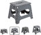 ARREGUI TB-027-G Kleiner Klapphocker | Falthocker für Kinder und Erwachsene | Tragbarer und Faltbarer Klapphocker | 150 Kg Belastbarkeit | Hocker für Küche, Bad, Camping, Garten | 27 cm hoch | Grau