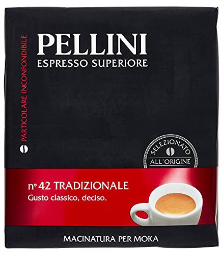 Pellini Espresso Superiore Tradizionale Macinatura per Moka, 500g