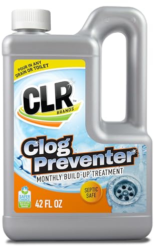 CLR Clear Pipes & Drains Clog Remover and Cleaner, For Shower, Sink, Toilet, Garbage Disposal, 42 Ounce Bottle