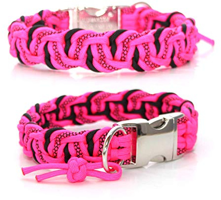 Paracord Halsband - Dance, Hundehalsband, wahlweise mit Gravur und weiteren Extras