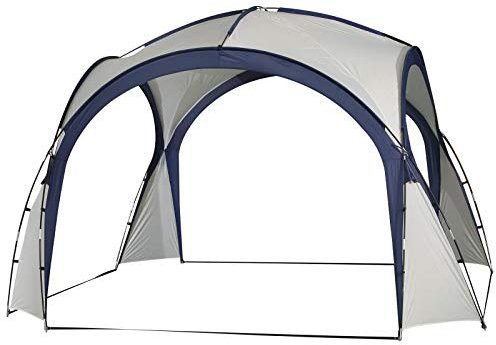 Outsunny Toldo de Refugio 3,5x3,5 m Toldo Camping Plegable con Gancho Bolsa de Transporte Impermeable y Protección UV para Terraza Playa Picnics Crema