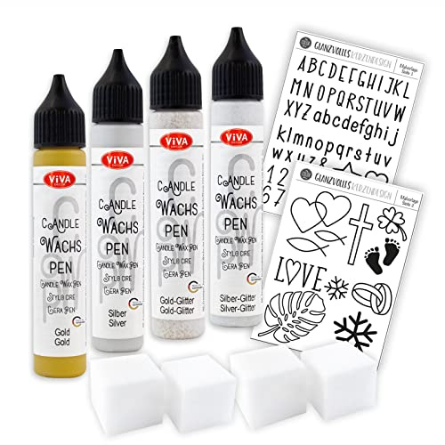 Viva Decor Kreativ-Set Glanzvolles Kerzendesign - 11 TLG. -