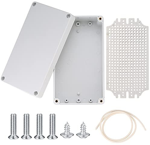 Waterproof Junction Project Box, Plastic ABS IP65 Electronic Enclosure Box for Electronics, Cables, Power, Instrument Case Box