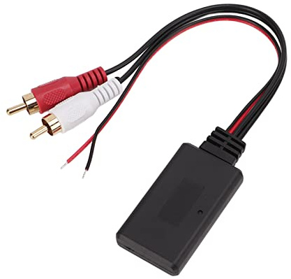 Adaptateur de musique Bluetooth, module sans fil Bluetooth de voiture universel ABS résistant à la chaleur adaptateur RCA AUX pour Alpine