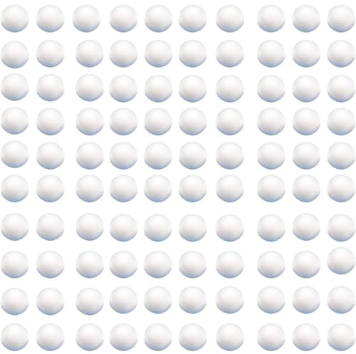 Styroporkugeln, Hochzeitszubehör, runde Kugeln, Zubehör, 1 cm, 1 cm, Basteln, Malen und Basteln, 100 Stück