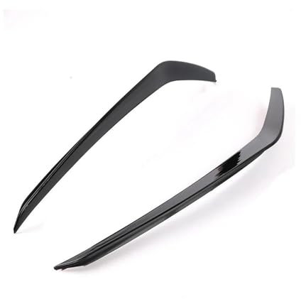 OUSDUO Frontspoiler Ansaugrahmen Grille Splitter Spoiler Canard Lippe Für VW Für Golf 7 MK7 GTI GTD 2012-2017 Frontschürze Seite Air Vent Trim (Color : Gloss Black B)