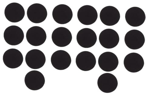 VILLCASE 40sätze Selbstklebende Runde Klettpunkte Wiederverwendbare Klett-dots Für Home Office Stark Haftend Schwarz Für Organisation Und Bastelarbeiten