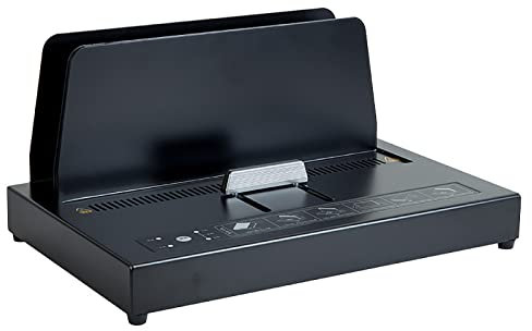 IUBGFTO Elektrische Bindemaschine, Heißschmelzbindemaschine, 3 Temperaturstufen, 1-40 mm Bindestärke, für Vertragsdokument-Rechnungsordner