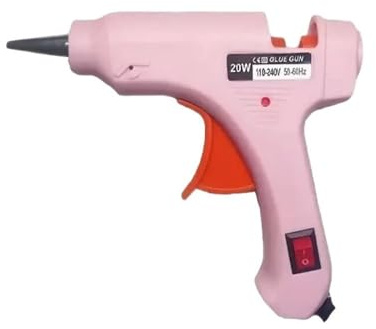 Mini pistolet à colle chaude, pistolet à colle thermofusible filaire 20 W, outil de colle thermofusible industriel à chauffage rapide, pistolet à colle électrique pour projets d'artisanat de bri
