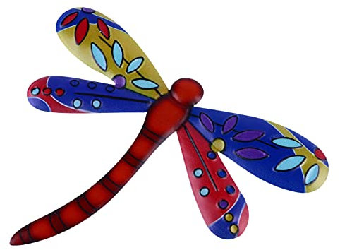 Garneck Iron Art Dragonfly Wall Hanging Decoration Vibrant Craft for Indoor and Outdoor Home Decor for Gardens Patios and