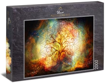 Ulmer Puzzleschmiede - Puzzle Tree of Life – L'albero della vita come puzzle da 2000 pezzi – L'albero del mondo Yggdrasil incarna il cosmo