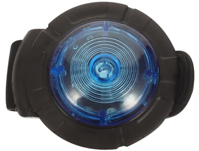 JUMPLAWN Lampe pour Chien Lampe De Promenade Nocturne Lumière Brillante en Plastique Compacte Bleue pour Promenades Nocturnes Sécurité Animaux De Compagnie Chiots
