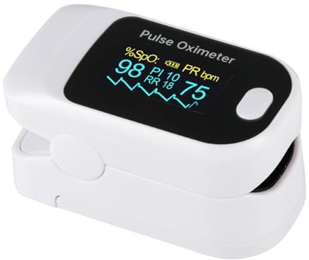 Pulse Oximeter Blood Oxygen Monitor - Finger Oxygen Saturation Monitor SATS Monitor SpO2 with LED Display