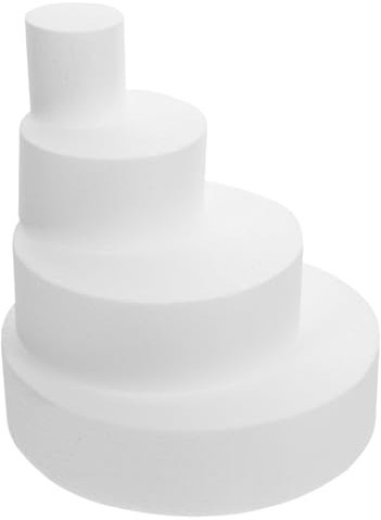 TOPPERFUN 4pezzi Stampo Per Torta in Schiuma Torta Da Forno Decorazione Di Torte Accessorio Per Base Riutilizzabile Per Torte in Schiuma Per Esercitarsi