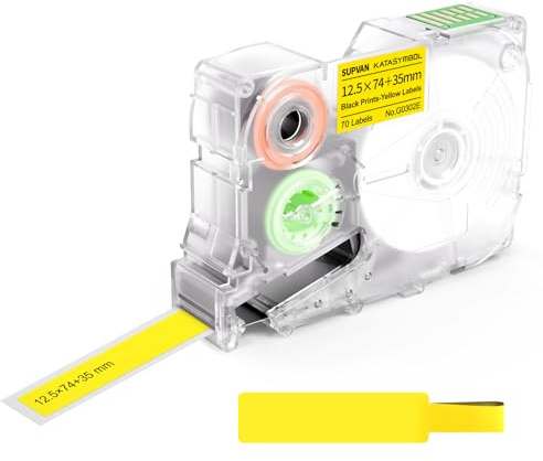 SUPVAN G15M Guaina Termorestringente 2:1, Bianco per Isolamento Cavi, Marcatura, Fascicolazione Cavi (Ø 3,5 mm, 2 m)