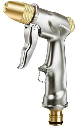 Luxiremi Hose Pipe Spray Gun Heavy Duty for Watering and Cleaning | Metal Garden Hose Nozzle, 100% Heavy Duty, Plants Watering Cleaning Car Washing