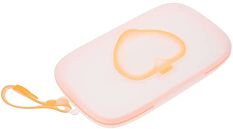 Mikikit 1 st Hängande Våtservettbox för Bärbar Förvaring för Utomhusbruk och Hållbar för Barnvagnar och Spjälsängar Orange