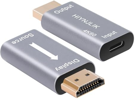Adaptador unidireccional USB C hembra a HDMI macho, (USB-A a HDMI no compatible), Thunderbolt 3/4 a HDMI2.0 4K60 para MacBook Pro/Air, Surface, Galaxy S8 a S23, iPhone 15 Series - 1 paquete