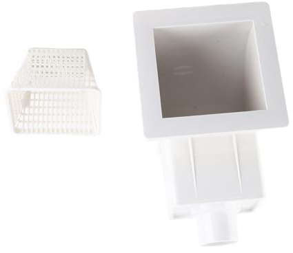 Jwthee Skimmer para Piscina, Skimmer para Piscina sobre el Suelo de Boca Ancha, Kit de Skimmers de 1,5 Pulgadas para Piscinas elevadas, Dispositivo de Aguas residuales, Limpieza de
